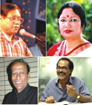 Rathindranath Roy, Ferdousi Rahman, Abdul Hadi and Khurshid Alam 